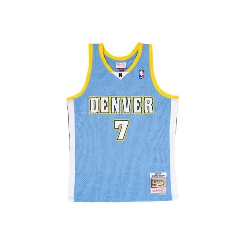 Mitchell Ness Синий Унисекс Баскетбольная Джерси
