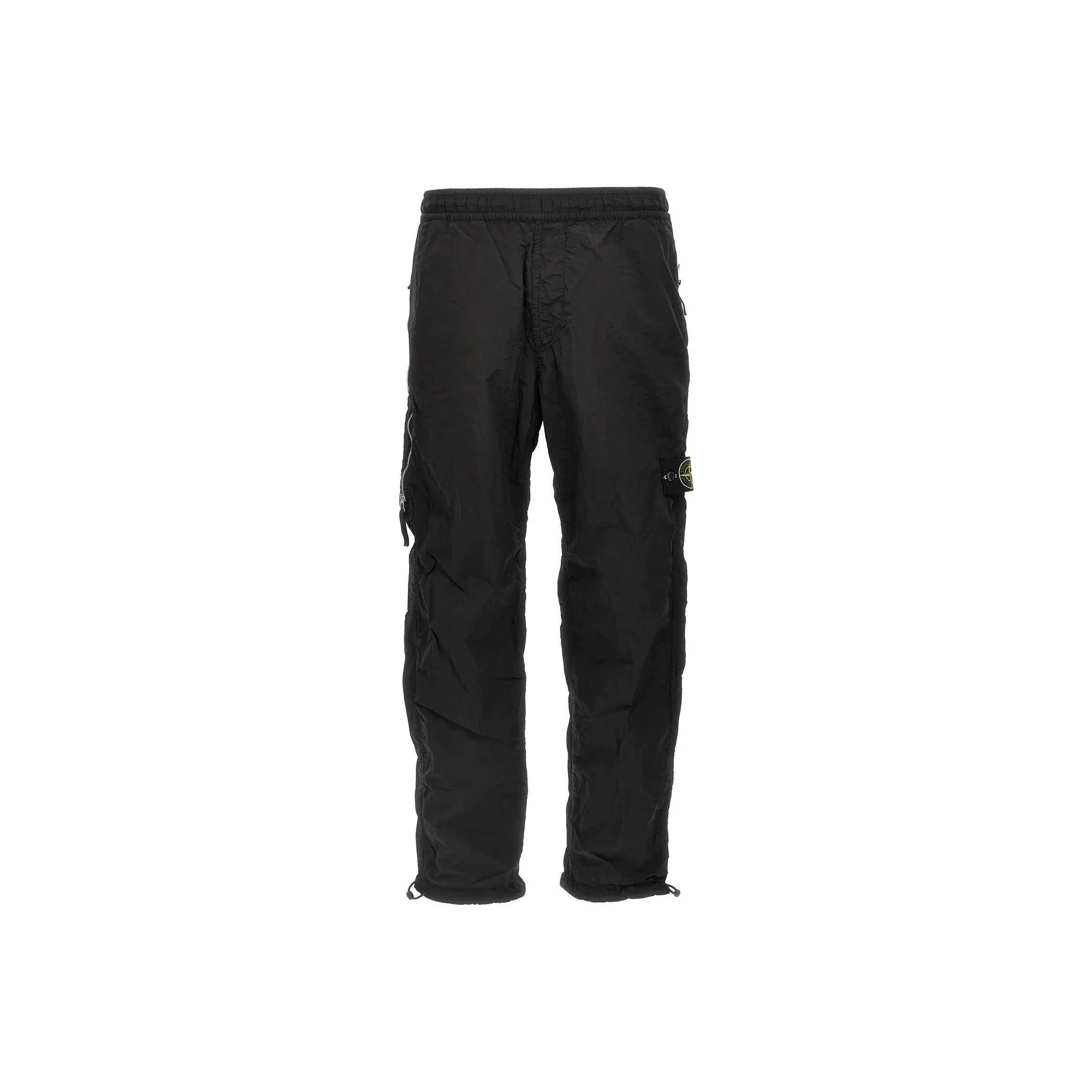 STONE ISLAND Logo Patch Elastic Waist Trousers