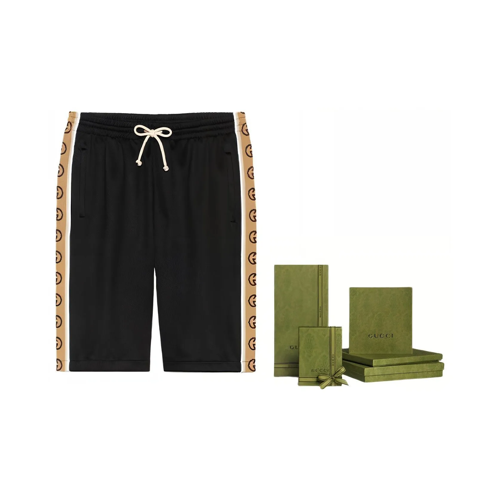 GUCCI Casual shorts Carrot Men's Black