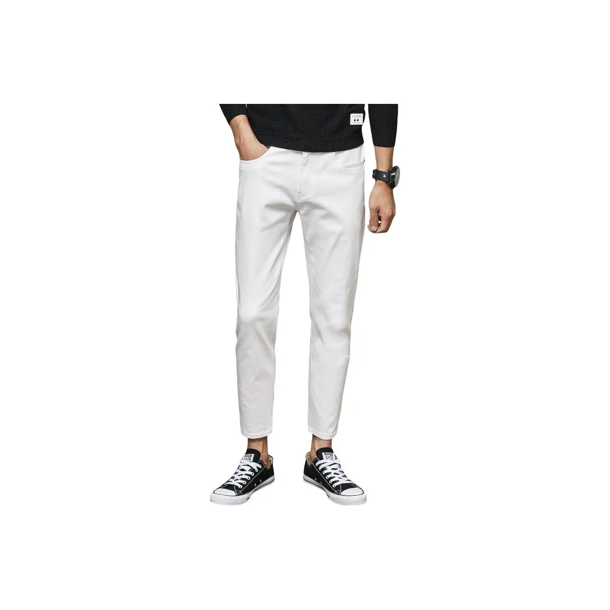 MULONG PRO Повседневные брюки Мужские Белые