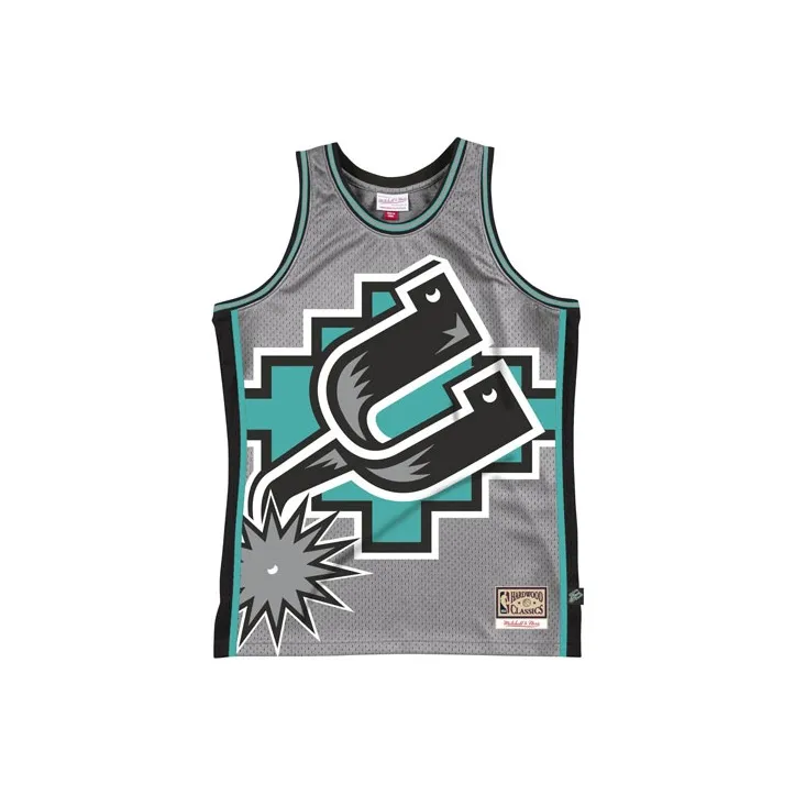 Mitchell Ness Серый Мужской баскетбольный топ