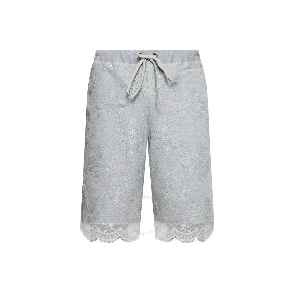 Burberry SS22 Men's Lace Pattern Shorts Gray