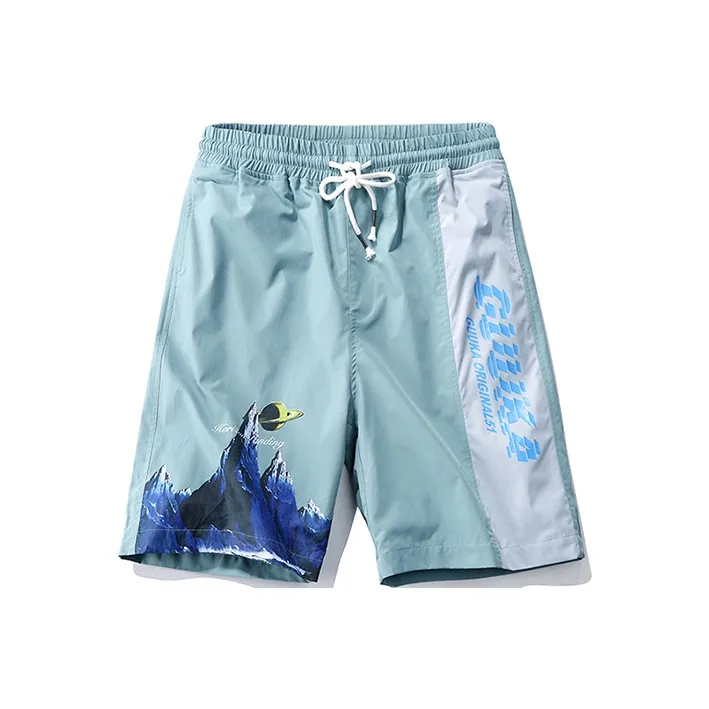 Guuka Light Green Men's Casual Shorts Guuka Светло-зеленые Мужские Повседневные Шорты