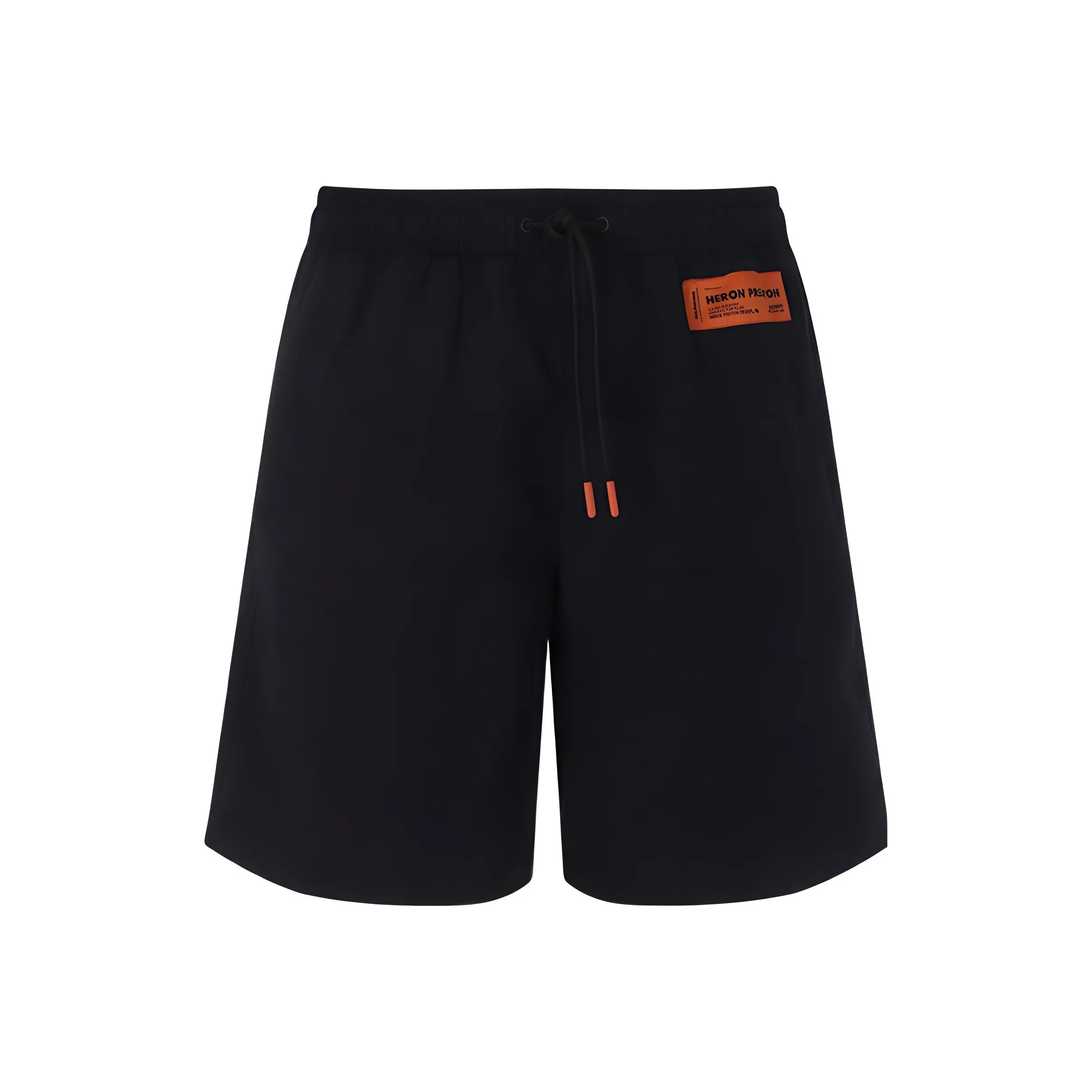 HERON PRESTON Logo Patch Elasticated Waistband Swim Shorts