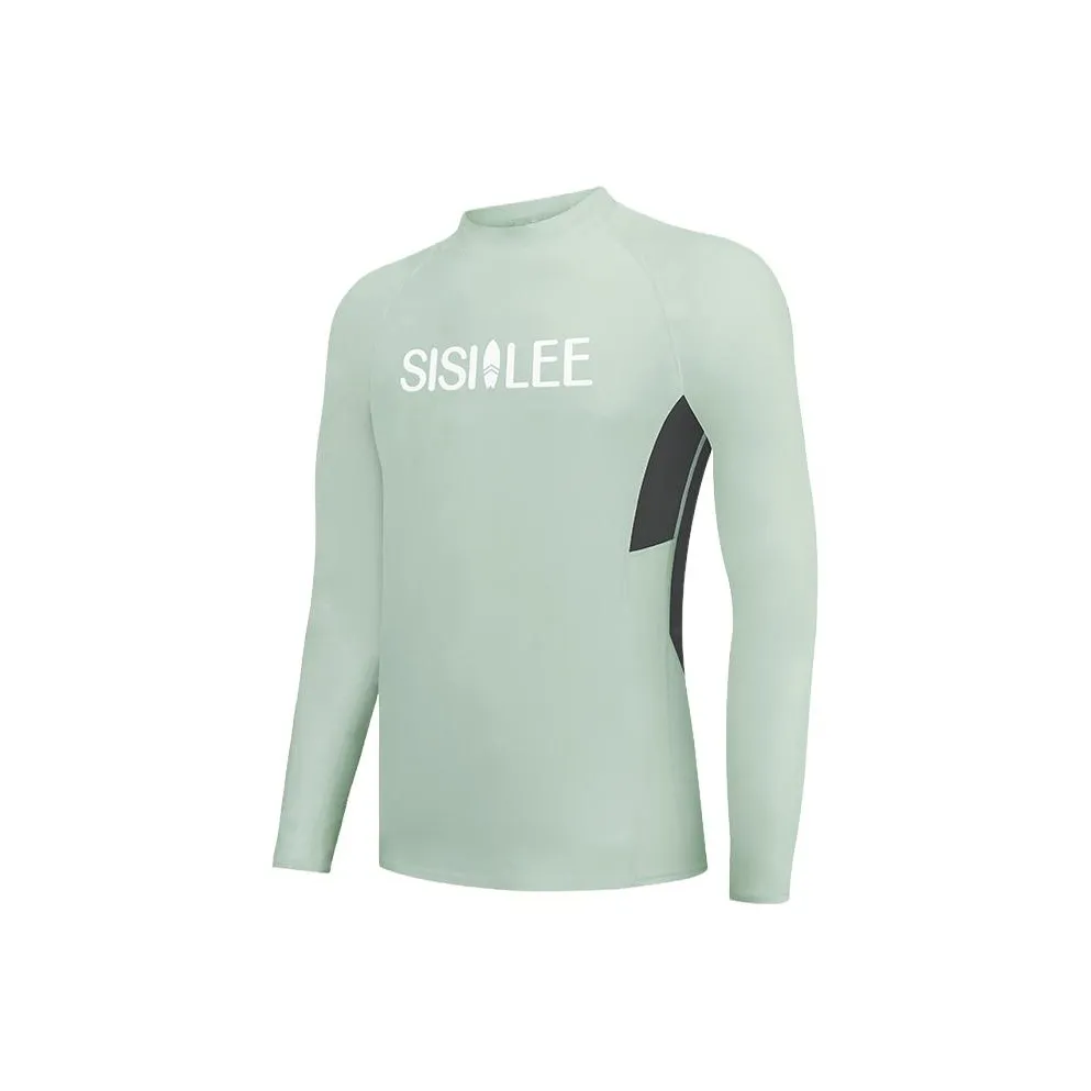 SISII LEE Свет GREY/Зеленый Шов Мужской Мужские купальники