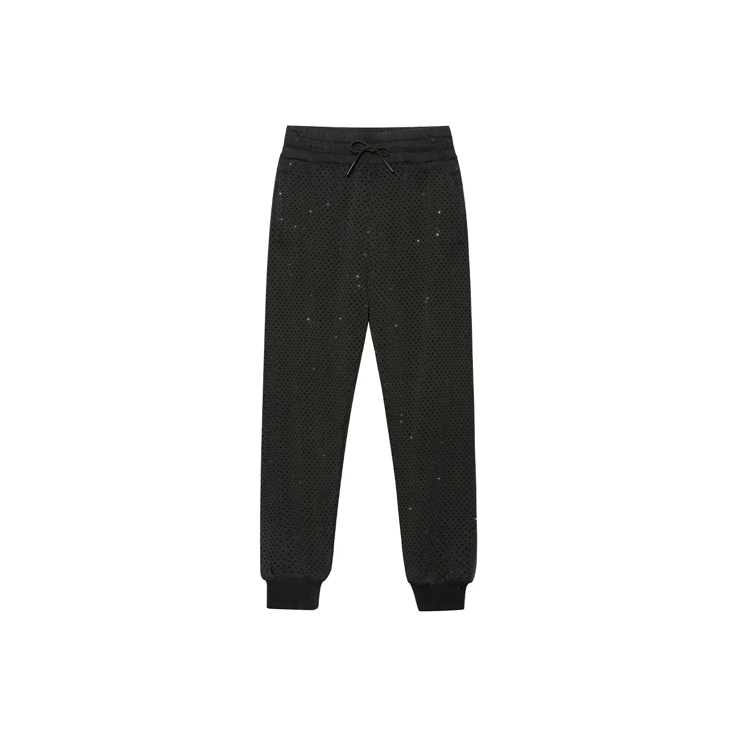 TCH Черные с черным логотипом унисекс повседневные брюки