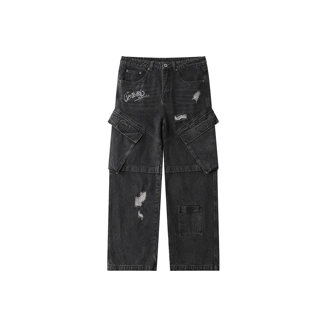 LAMLICKA Черные Унисекс Джинсы