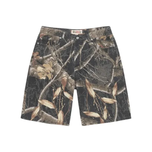 Stussy 2024 Summer Collection Камуфляж Унисекс Джинсовые шорты