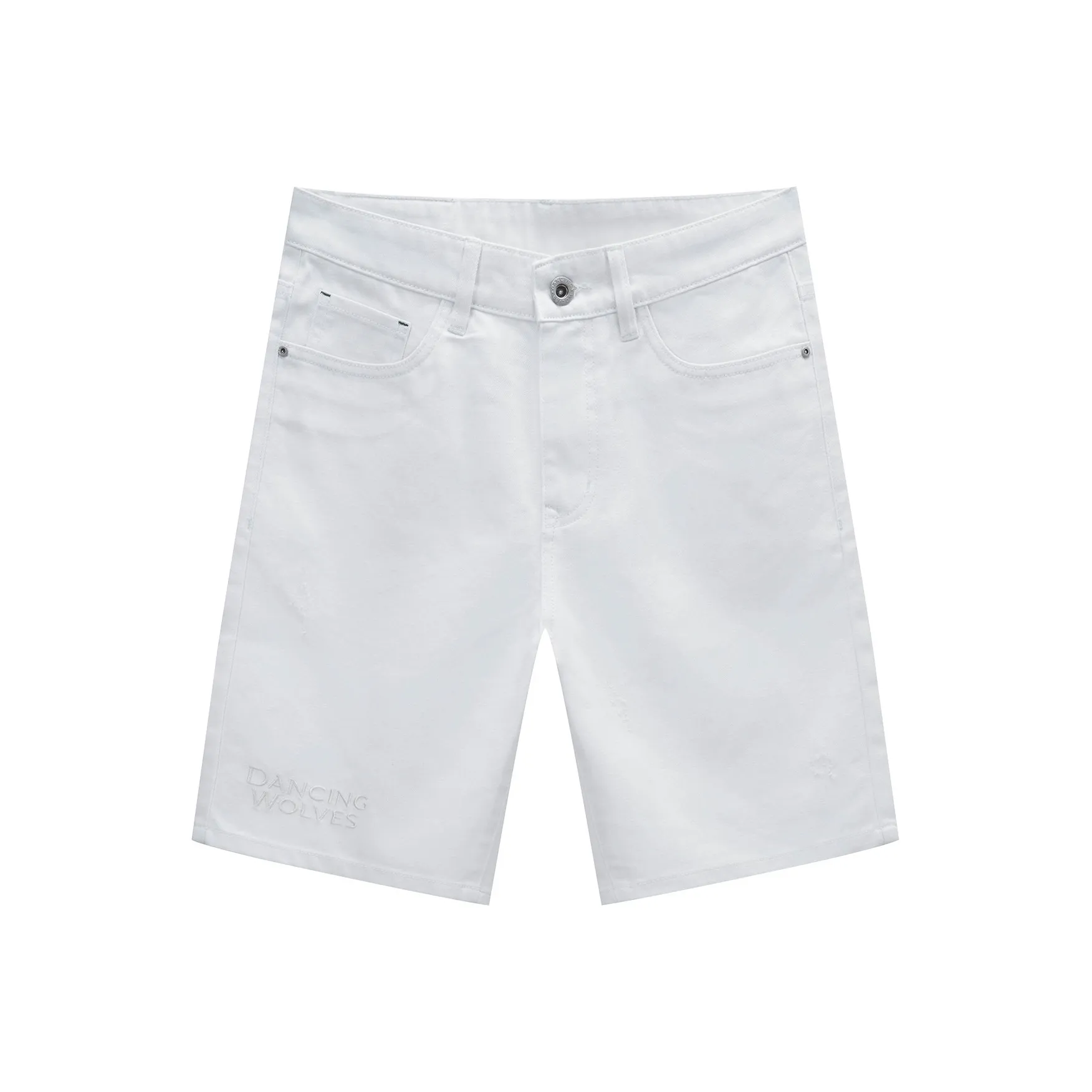 Dance with Wolves Джинсовые шорты Мужские Натуральный Белый