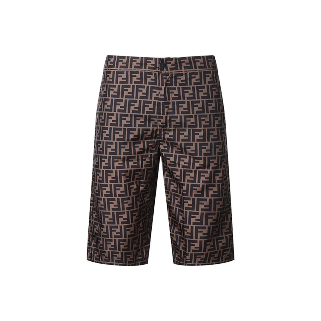 FENDI Swimming LFC shorts Men's Brown