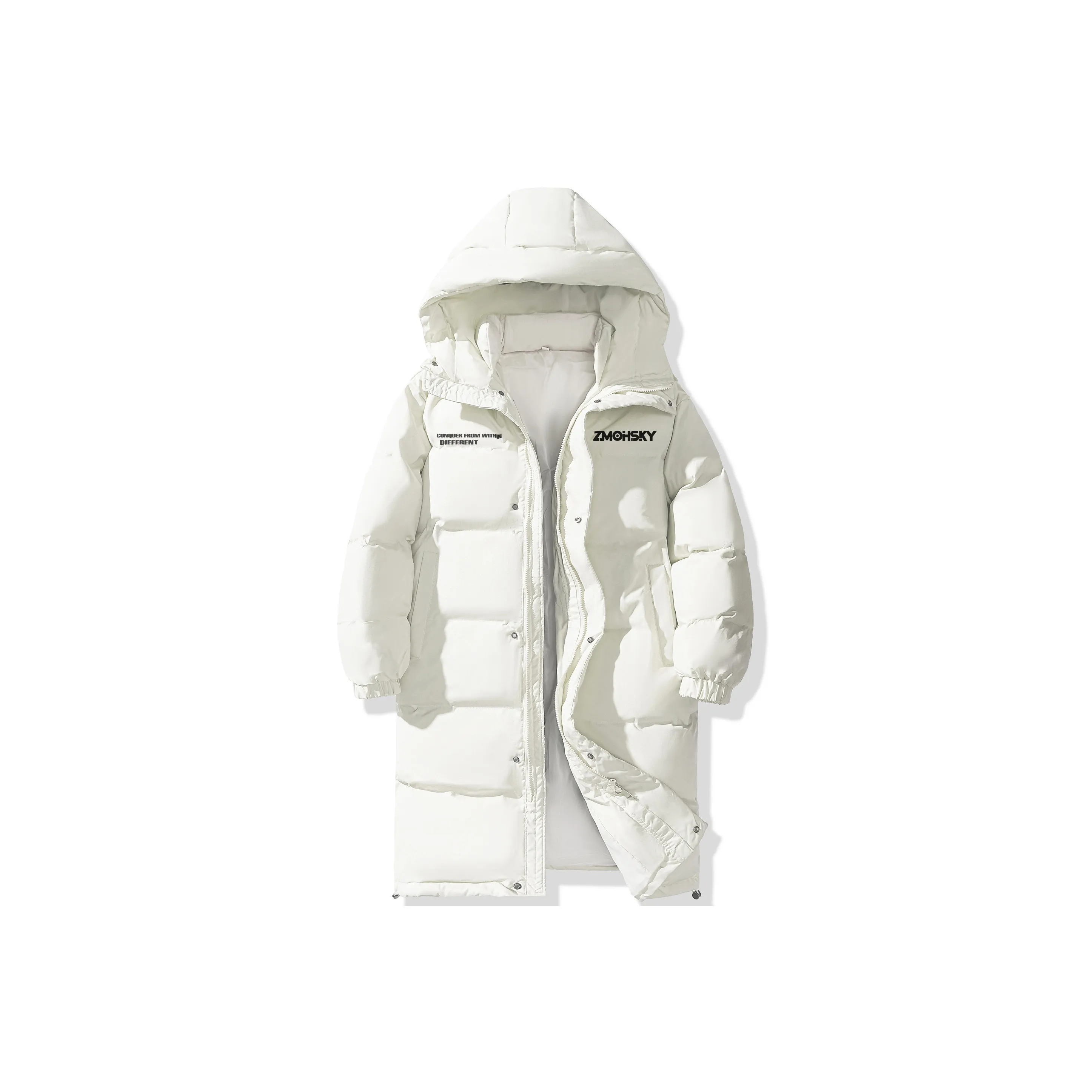 ZMOH Long Puffer Jacket Unisex Couple's