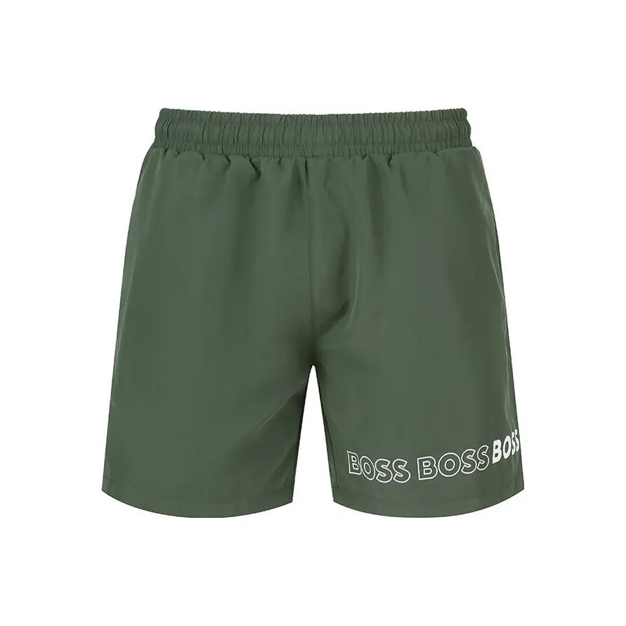 Boss Dolphin Logo print Swim Shorts