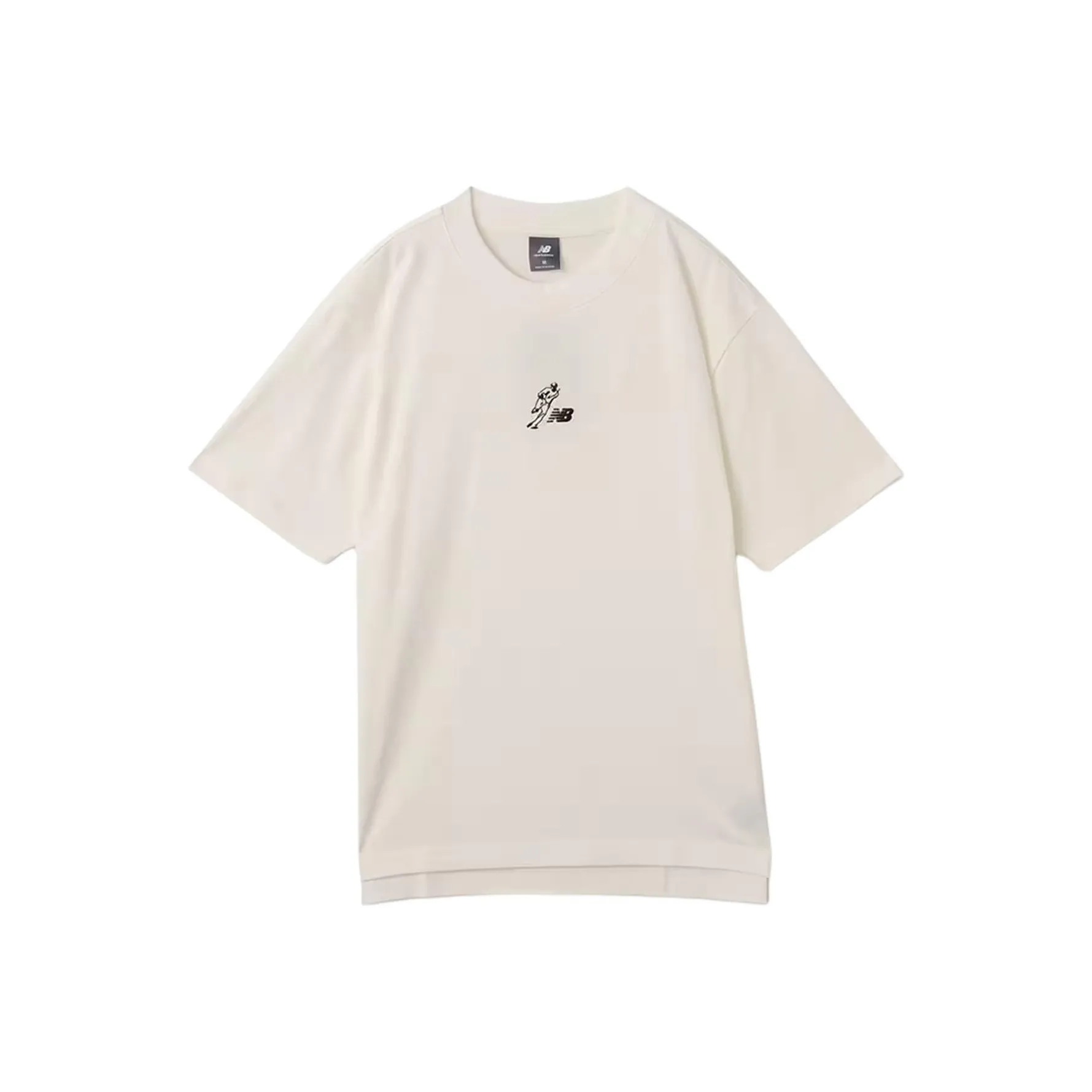 New Balance SS25 Баскетбольная футболка с круглым вырезом унисекс белый