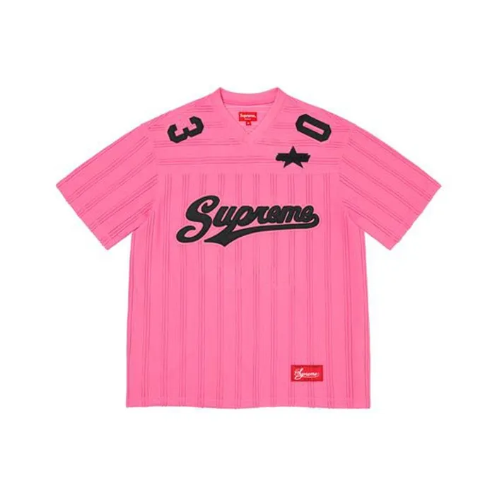 Supreme Mesh Stripe Football Jersey