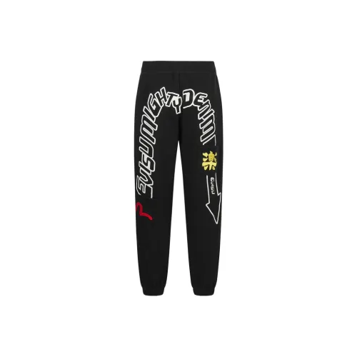 EVISU Черные Мужские Повседневные Брюки