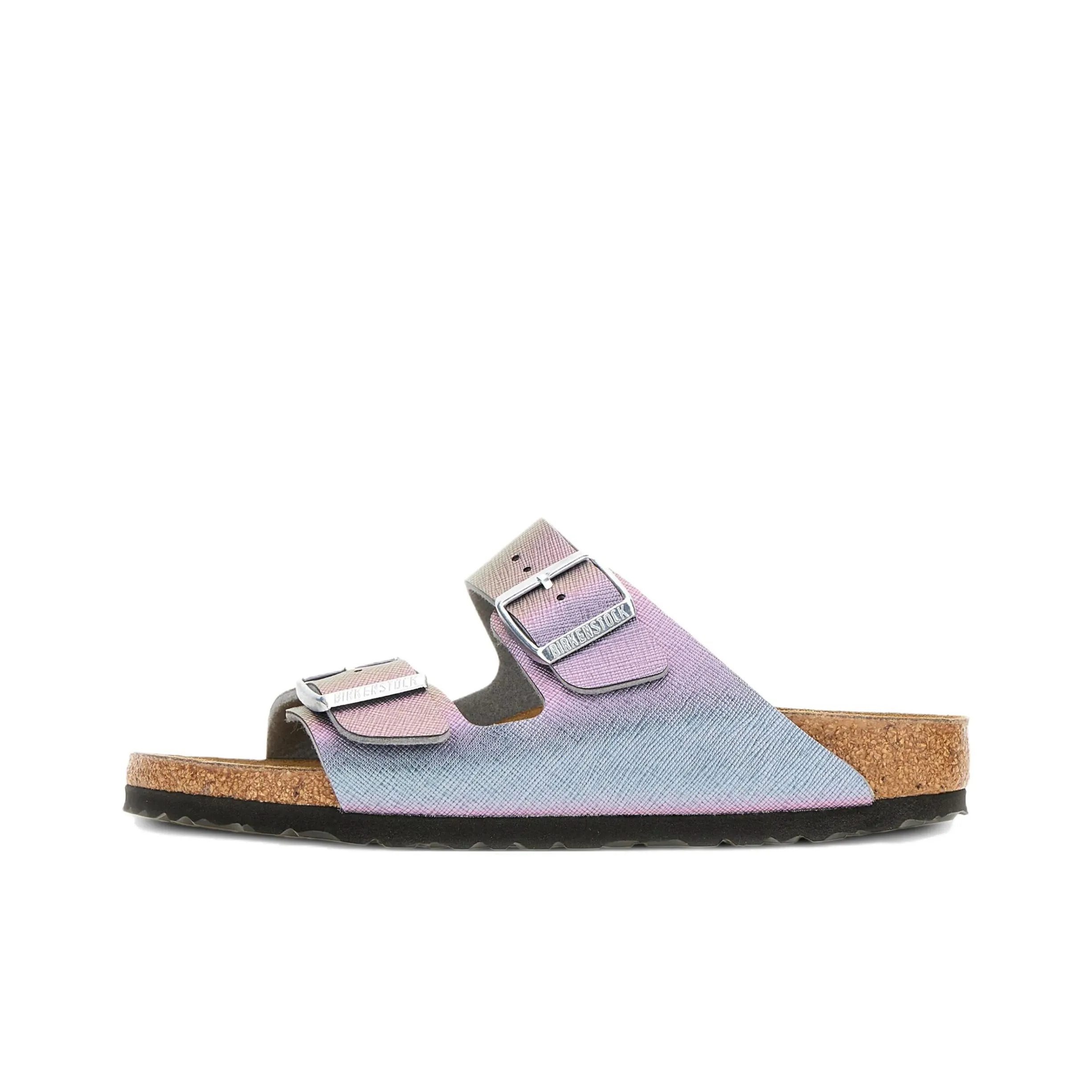 Биркенсток Arizona Пробковая подошва Устойчивая к истиранию Слипоны Женские Градиент Фиолетовый Стандартный Свободный крой