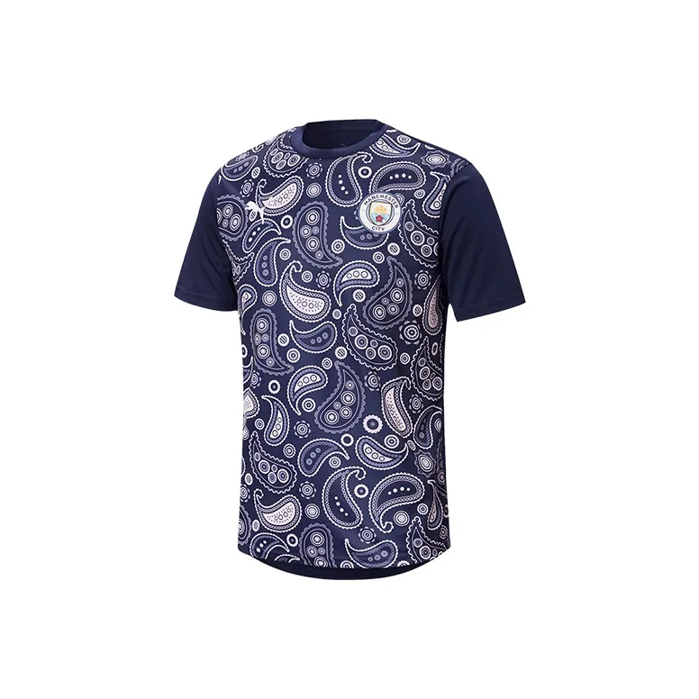 PUMA Твидовый Синий Мужской Футбольный Джерси