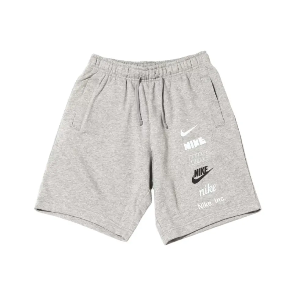 Nike Gray Men's Casual Shorts Nike Серый Мужские Повседневные Шорты