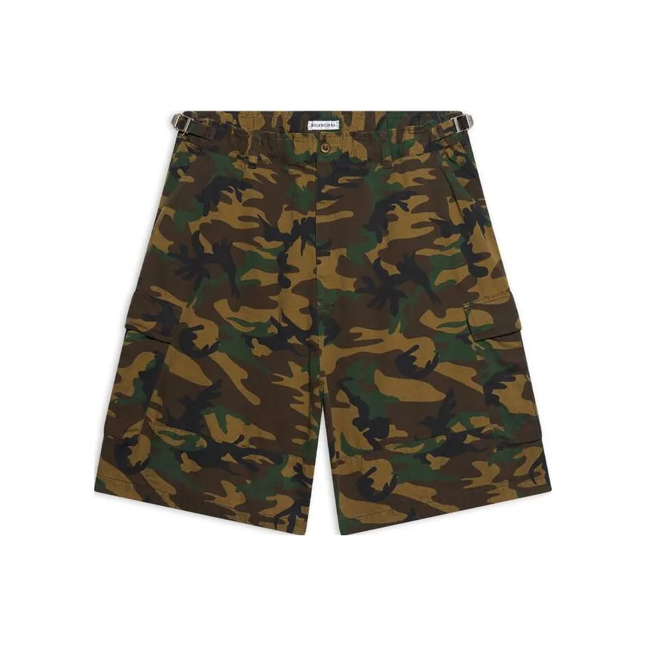 Balenciaga Casual Shorts Men's Dark Green