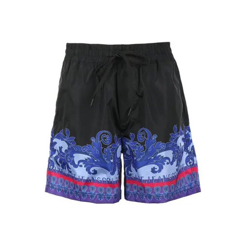VERSACE JEANS COUTURE Черные Мужские Повседневные шорты