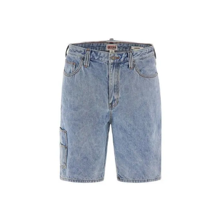 GUESS Casual Shorts Men Light Blue