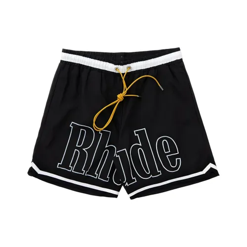 Rhude Черные Мужские Повседневные Шорты
