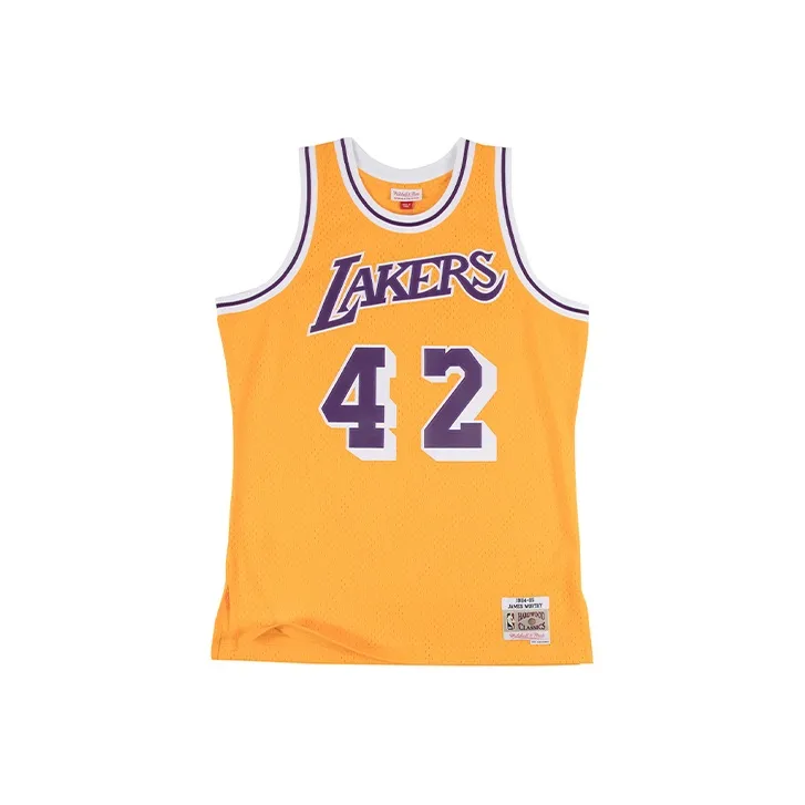 Mitchell & Ness 'NBA La Lakers 84 85 James Worthy' Swingman Jersey Vest Top