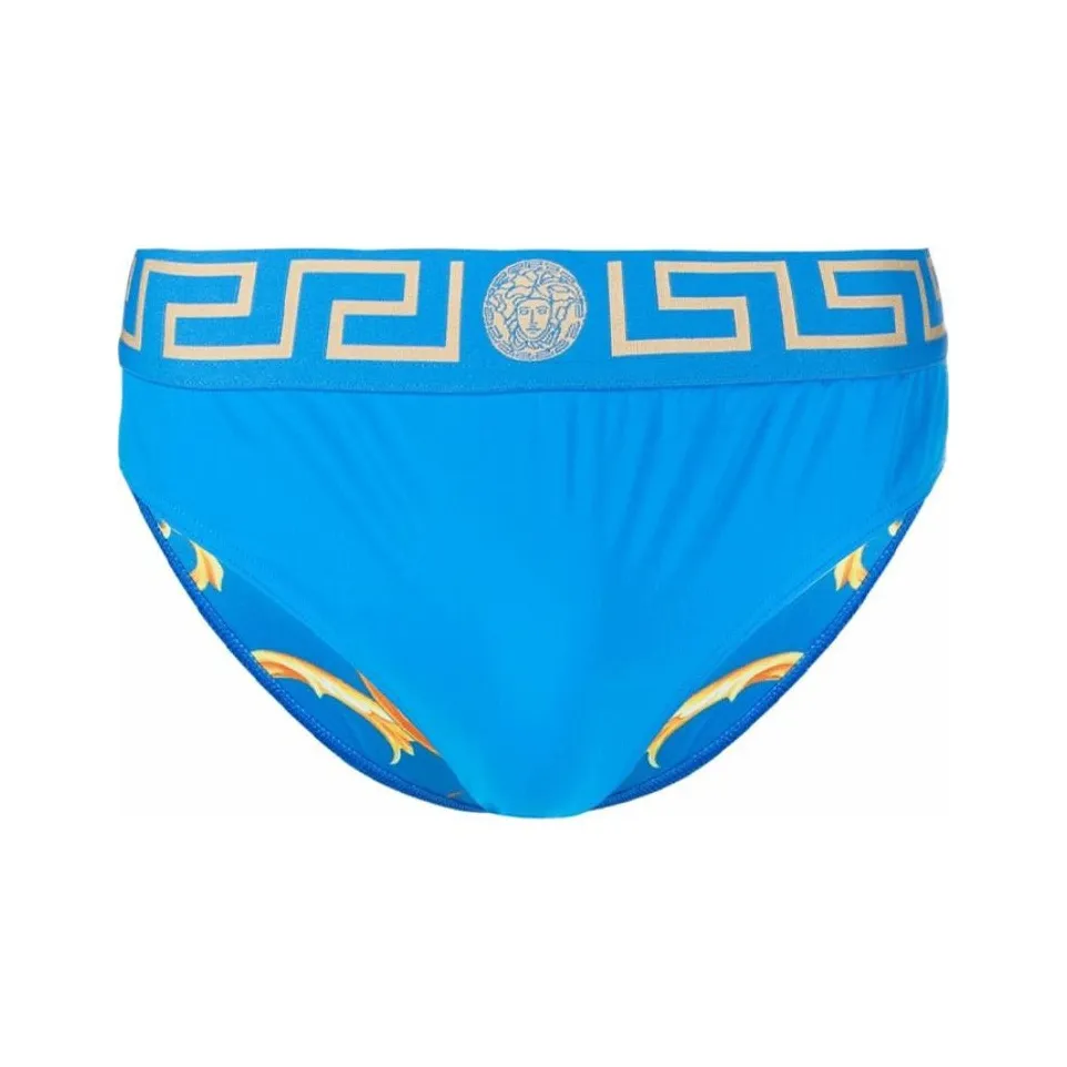 VERSACE Плавательные шорты Мужские Синие