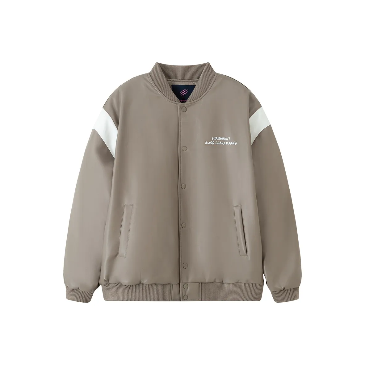 Suamoment Осень и Зима Американский Модный Бренд Пара Бейсбольная Куртка Повседневная Пуховая Куртка Унисекс