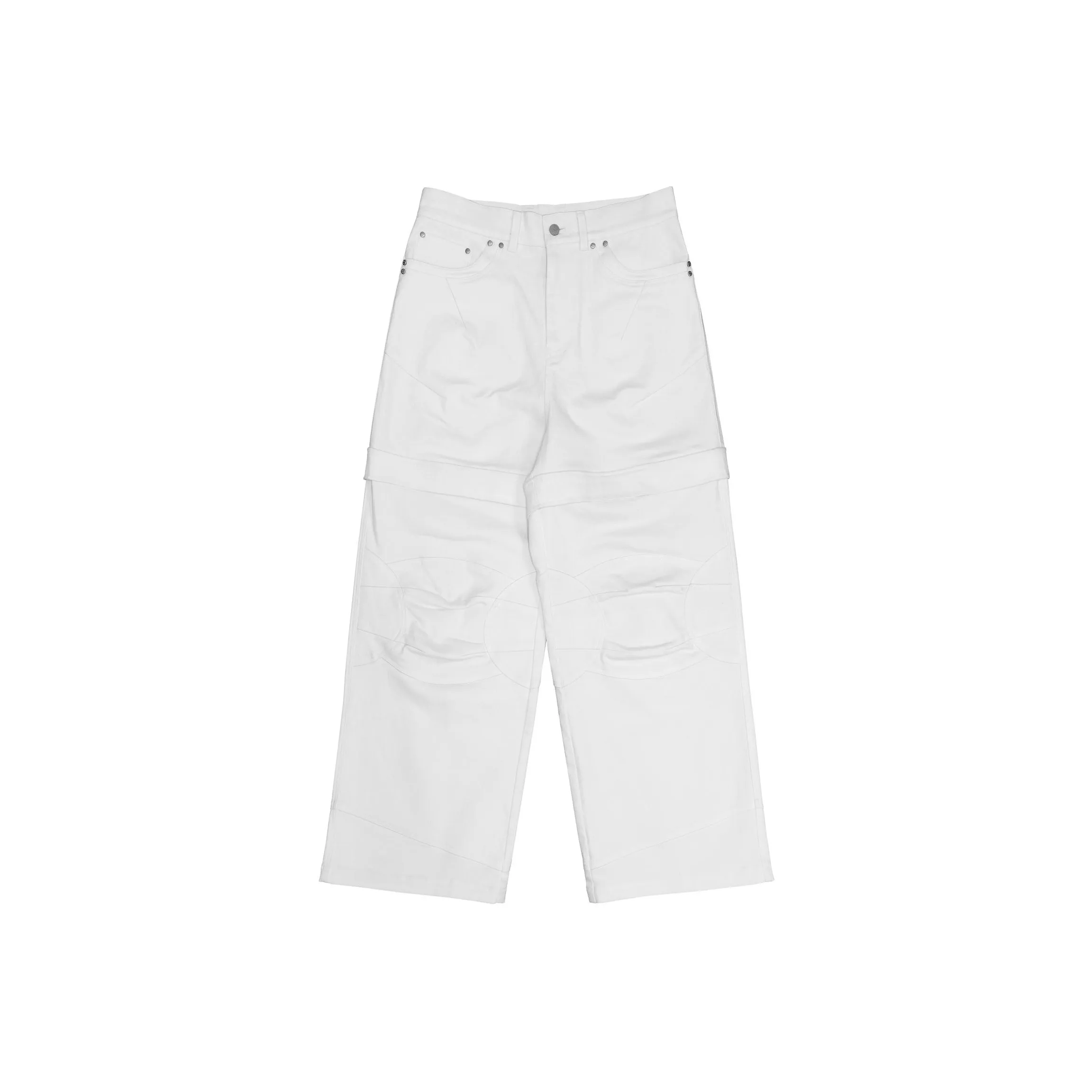 FARFROMWHAT SS24 Casual Pants Men's White