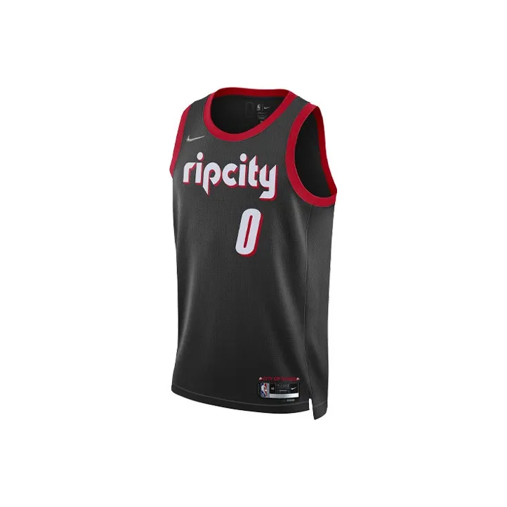 Nike Nba Portland Trail Blazers City Edition Mixtape Damian Lillard Maillot Jersey