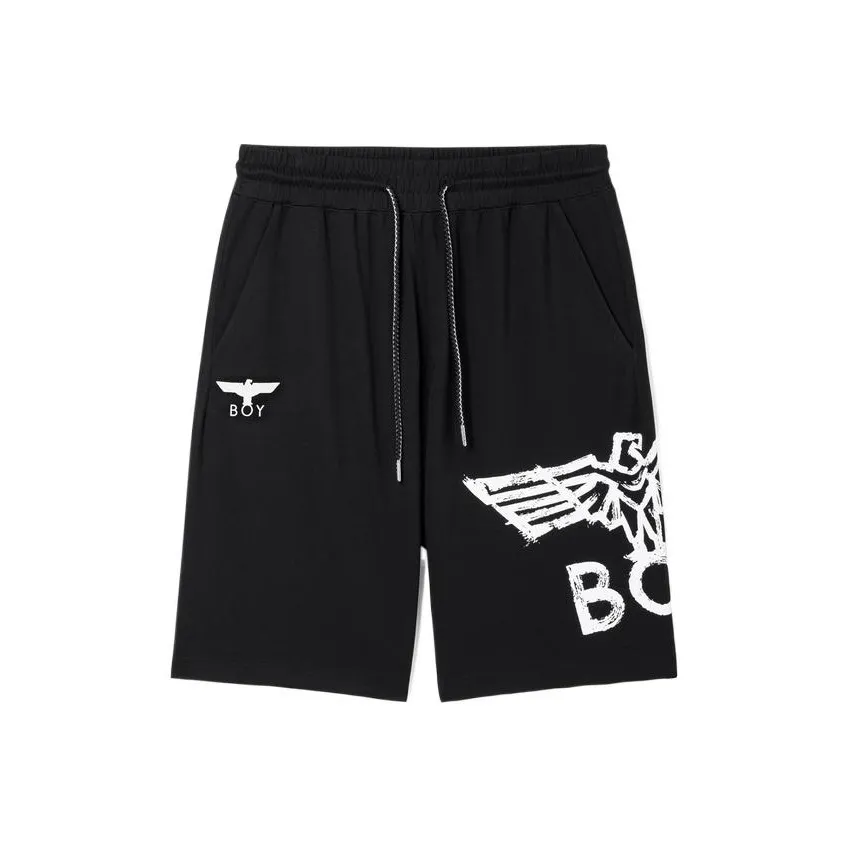 Boy London Черный Белый Мужские Повседневные Шорты