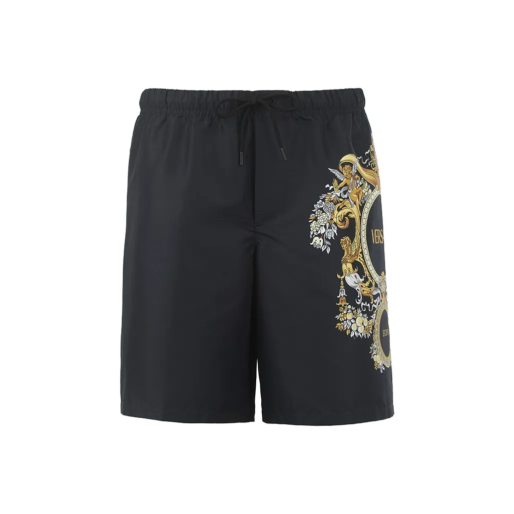 VERSACE SS23 Повседневные шорты Мужские Черные