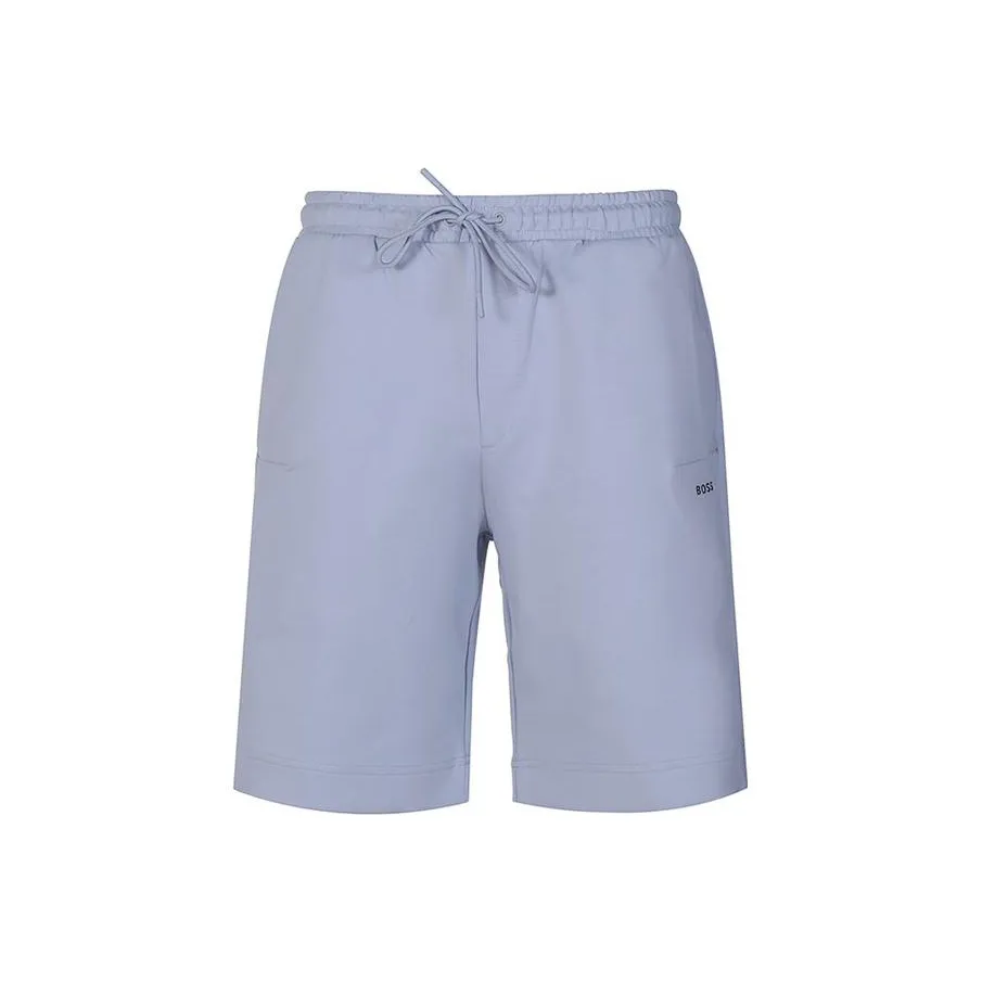 Hugo Boss Повседневные шорты Мужские Светло-фиолетовые Синие