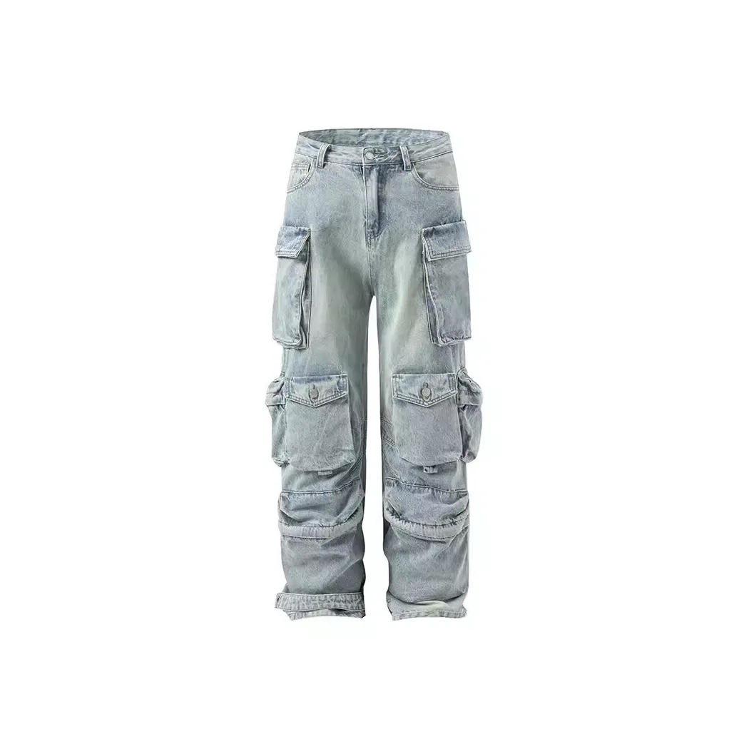 faux leather cargo trousers