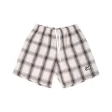 애프리콧 커피 체크무늬