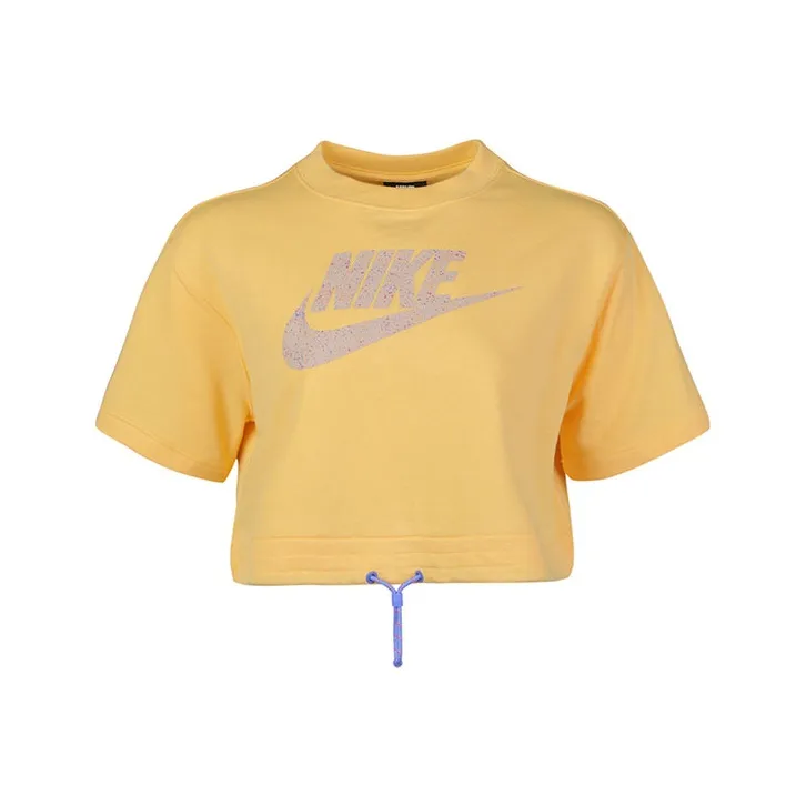 NIKE Желтые Женские Короткие Топы