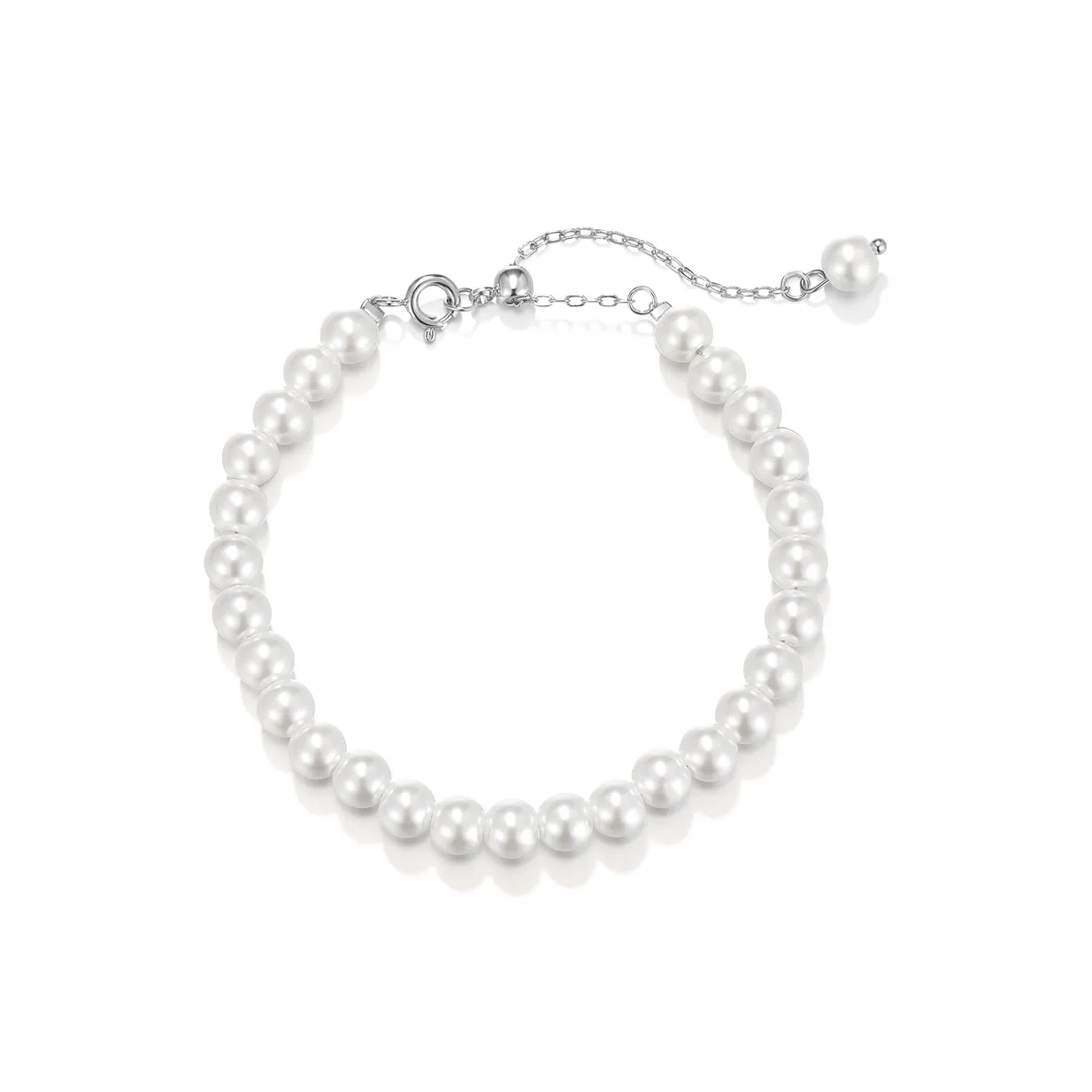 Clect Искусственный стеклянный жемчужный браслет для женщин