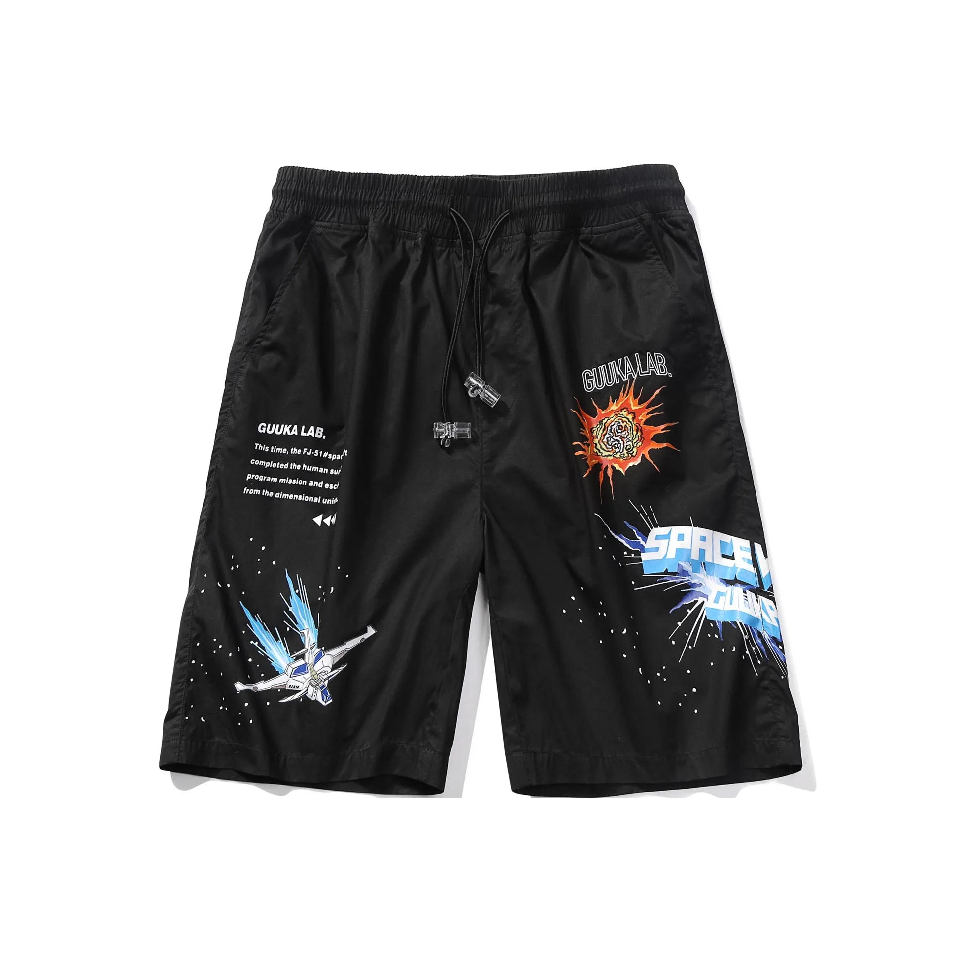 Guuka Мужские повседневные шорты черного цвета