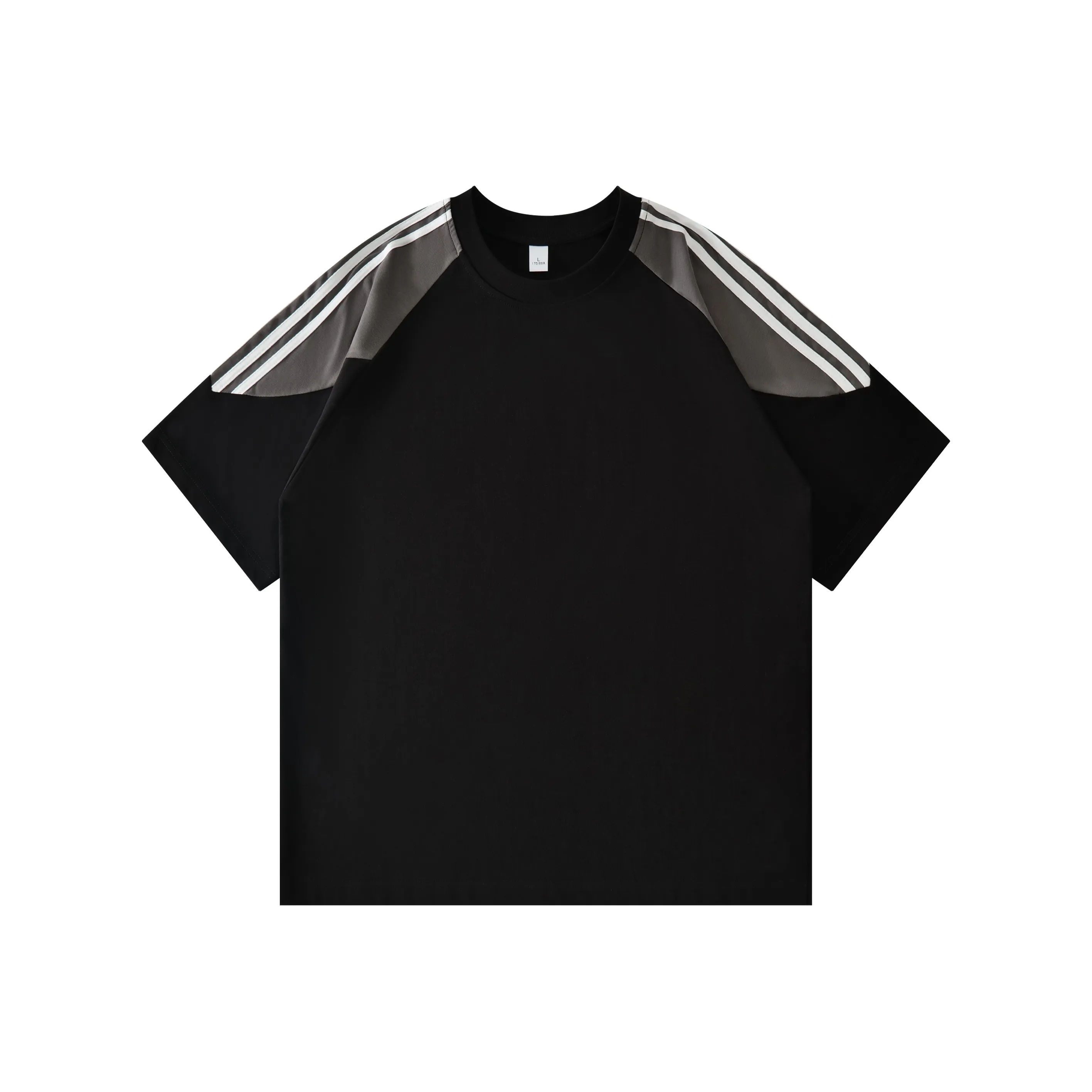 HIPHOPPUNKS Черная мужская футболка с коротким рукавом