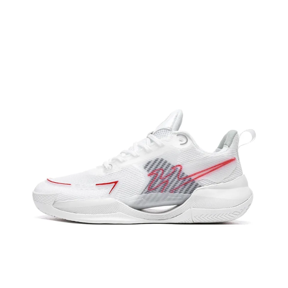 Binary Баскетбольные кроссовки Low Top Оригинально-белые Унисекс