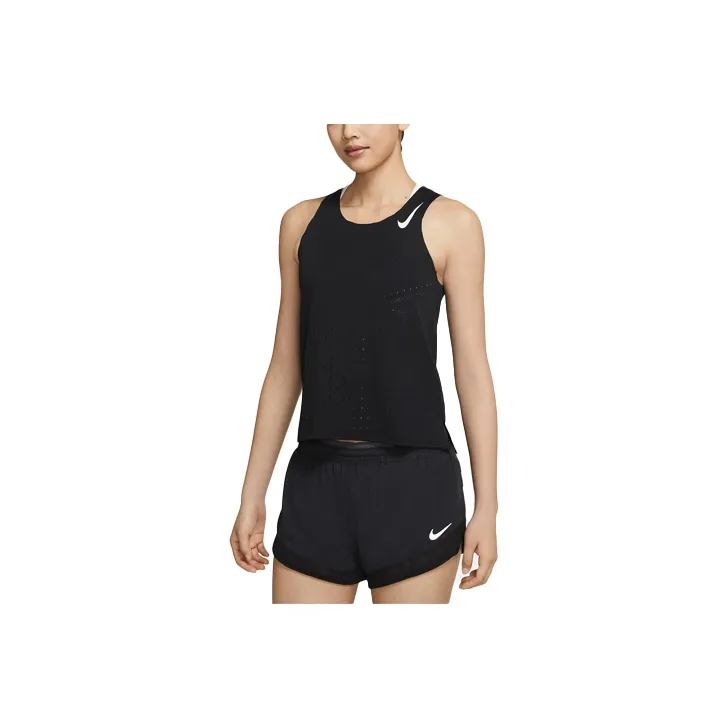 nike Черные Майки для бега для женщин