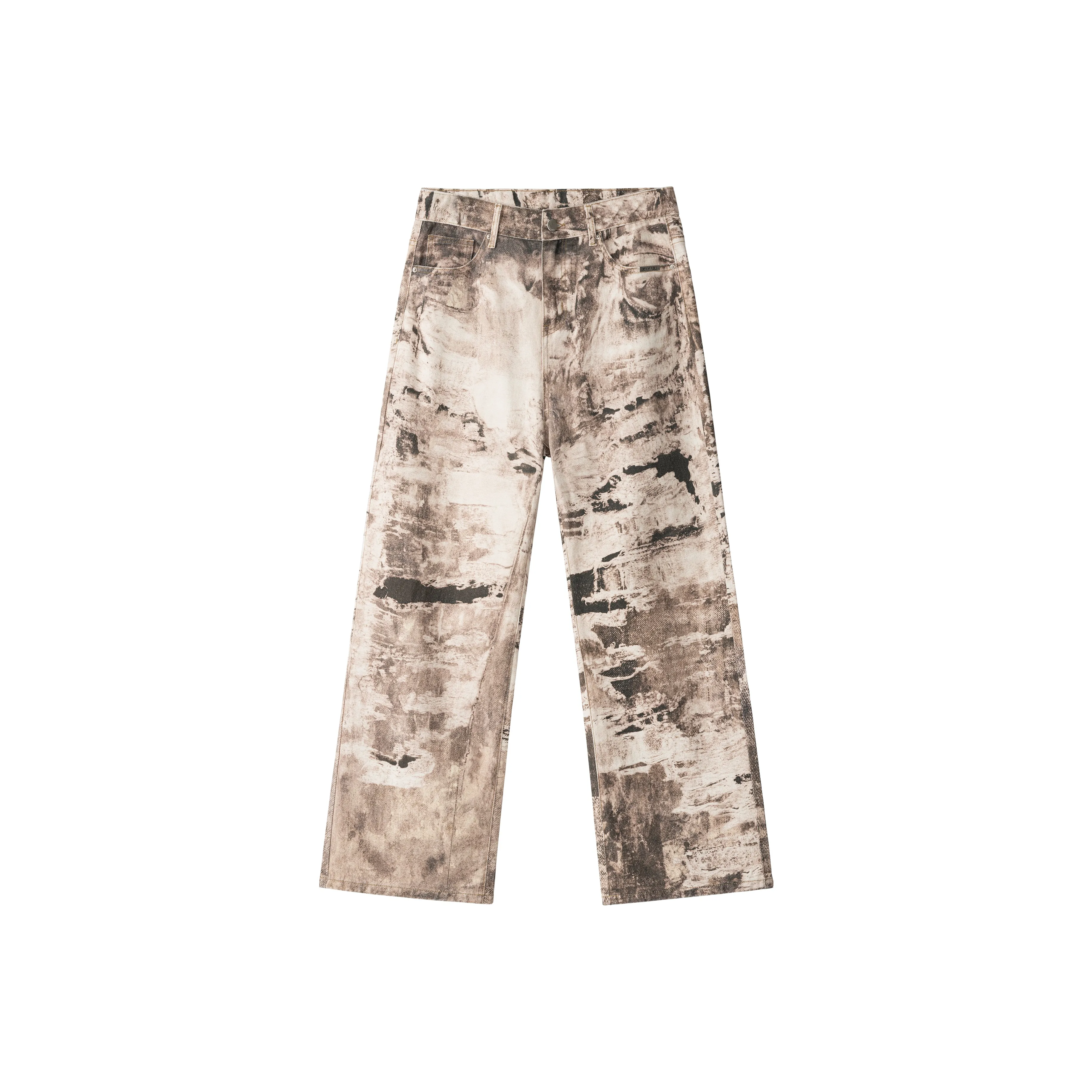 XINYINSU FW24 Джинсы Унисекс Камуфляж Пустыня