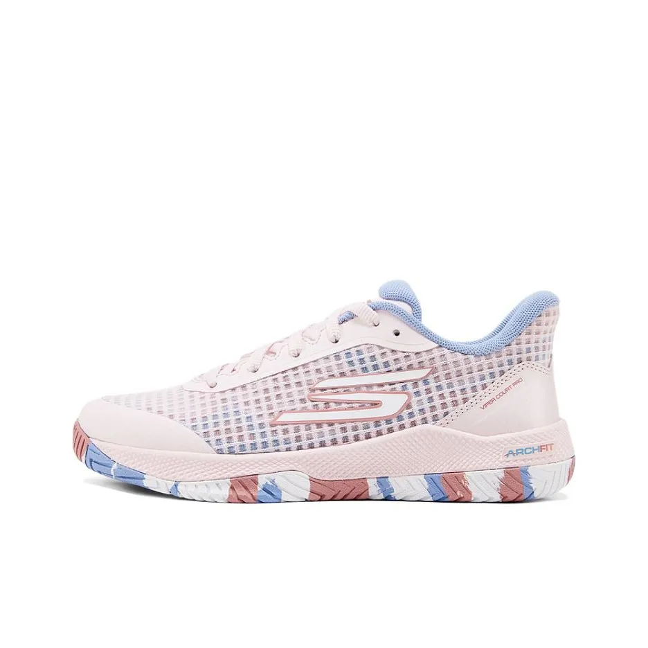 Skechers GO PICKLEBALL WOMENS Abrasion Resistant Low Top Training Shoes Women's Pink