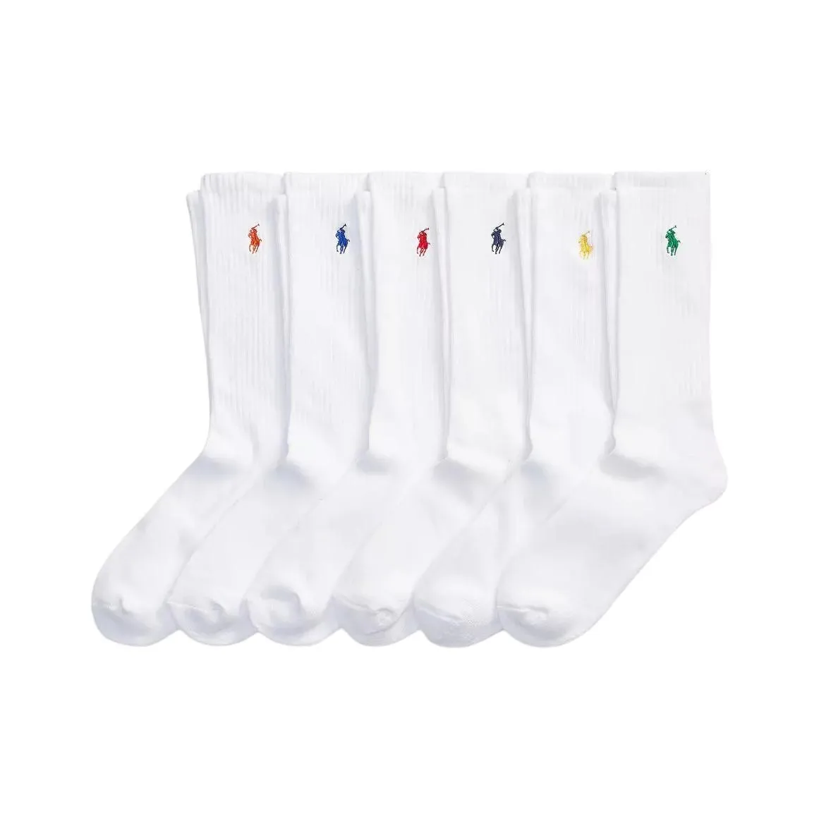 Polo Ralph Lauren Knee High Socks Men's 6 Pack White