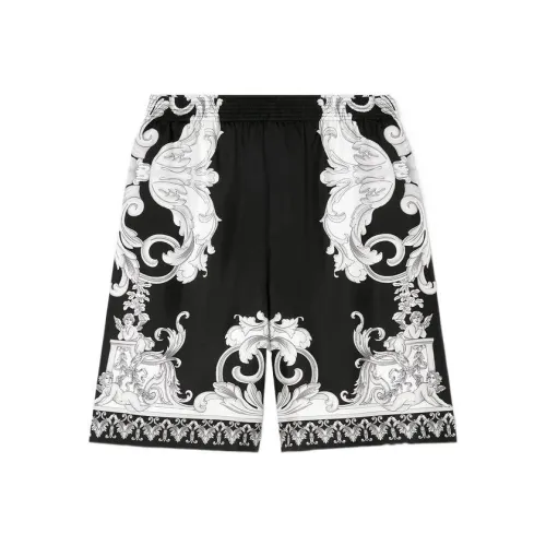 VERSACE Черные Мужские Повседневные Шорты