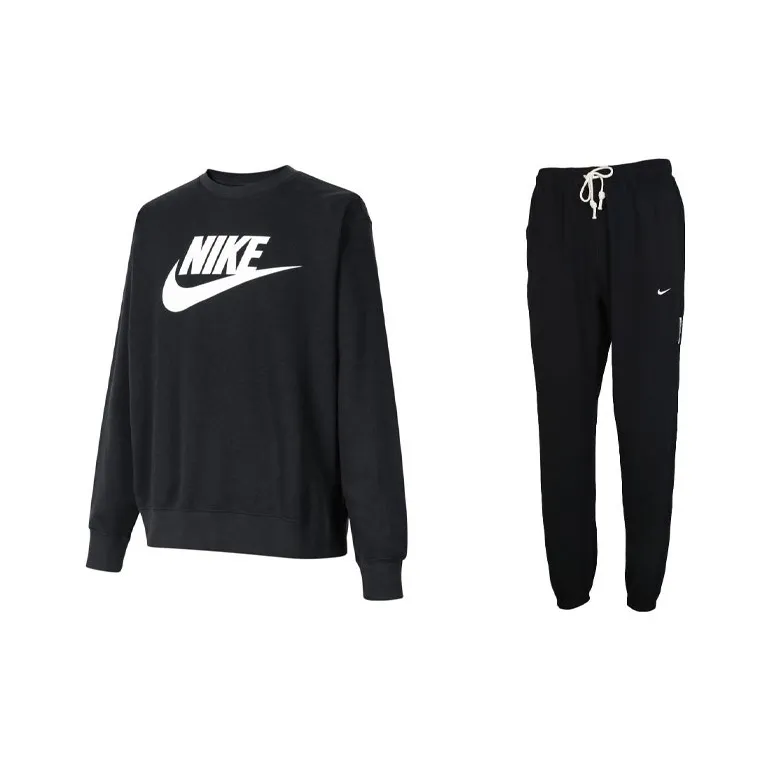 Nike Повседневная Спортивная Одежда Мужская Черный + Черный