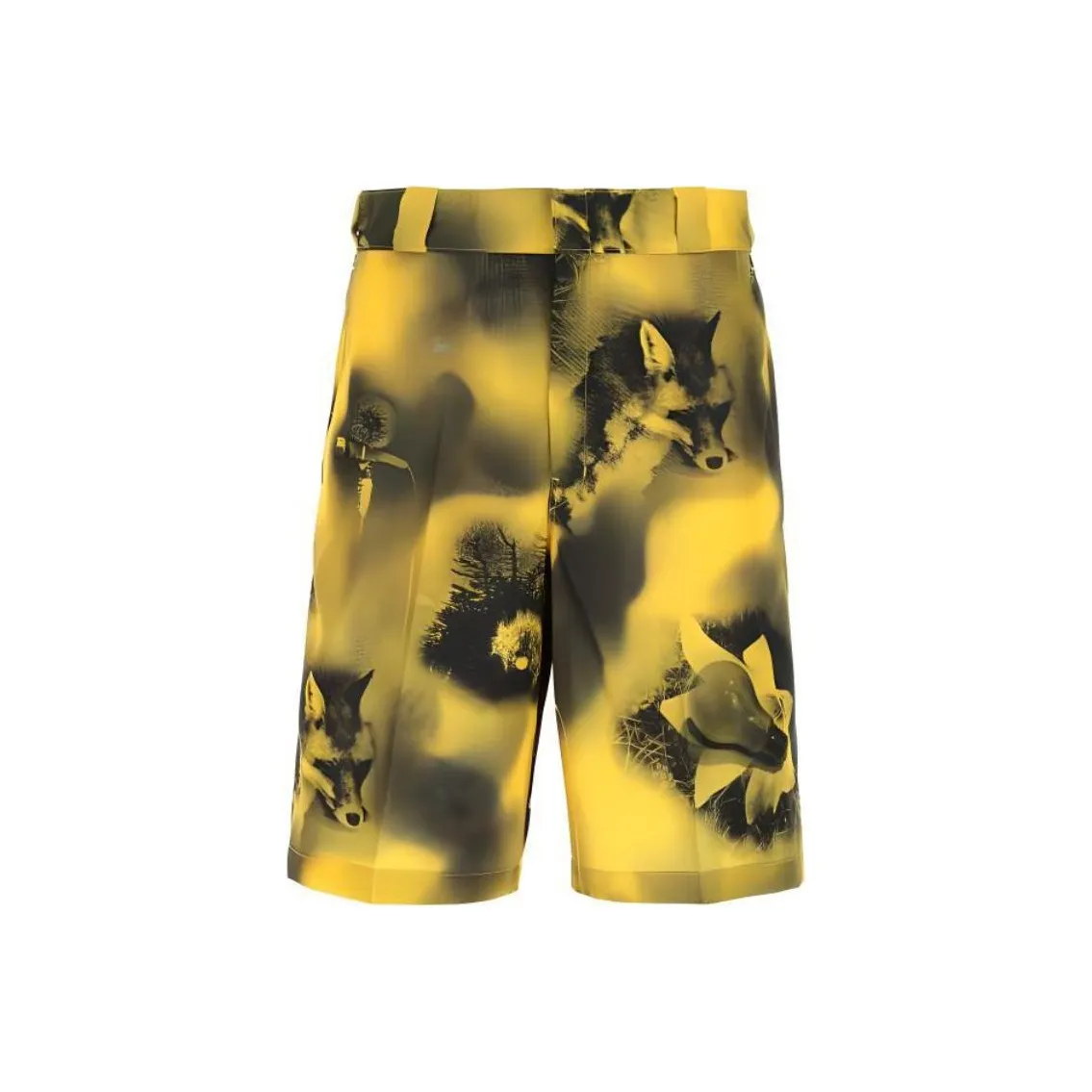 PRADA Повседневные шорты Мужские Желтые