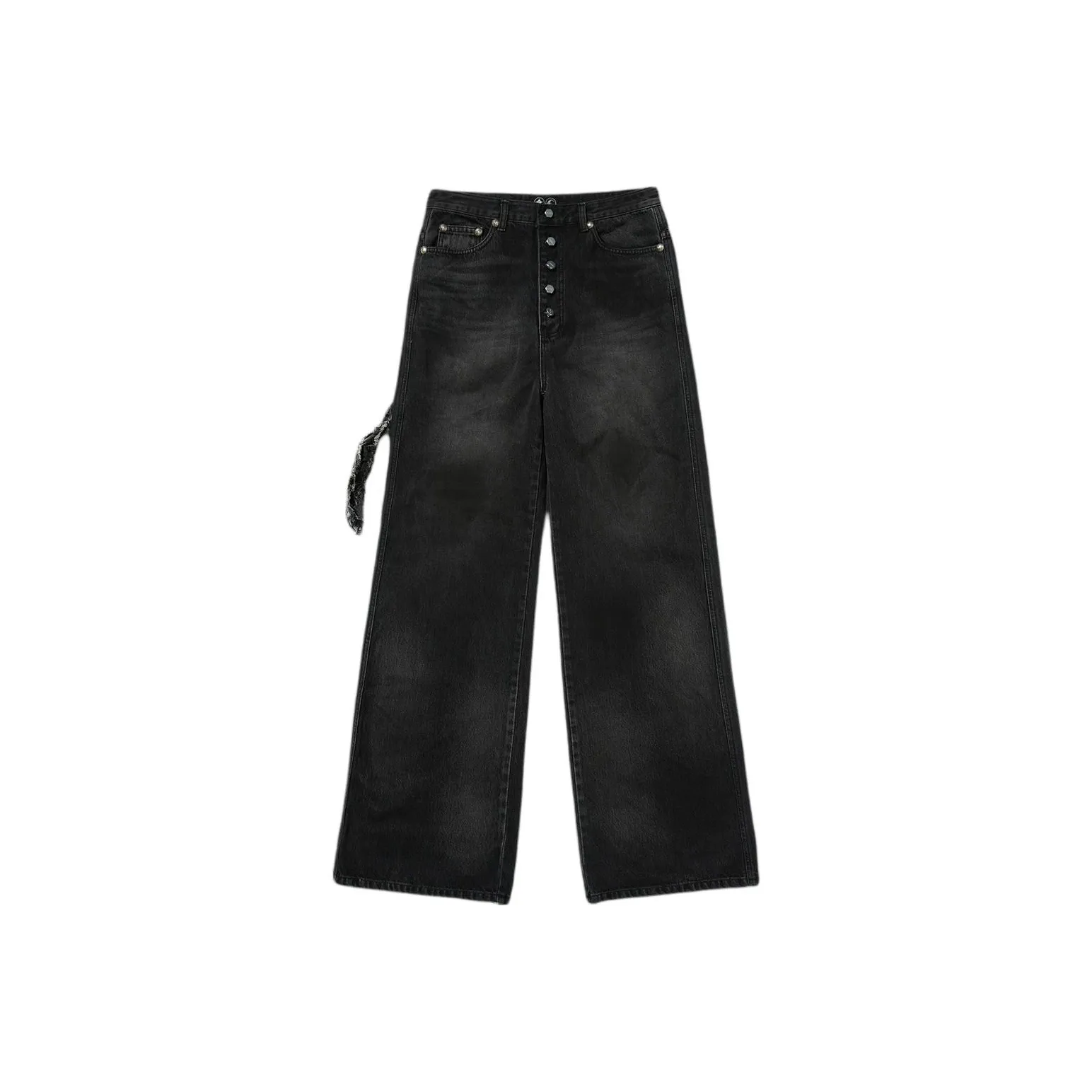 THUG CLUB Distressed Wide leg Jeans