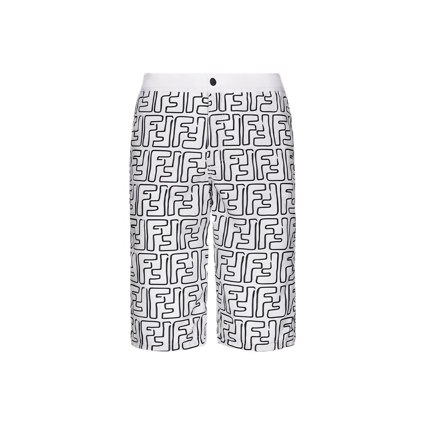 FENDI Swimming Shorts Men's Black White
